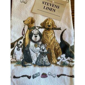 Vintage Tea Towel Dog Daze Steven’s Linen